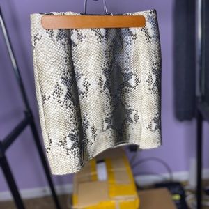 Snakeskin skirt